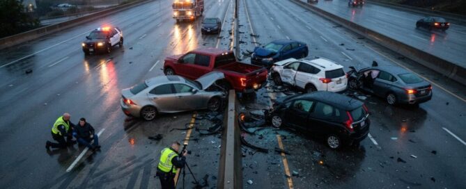 what happens if accident involves multiple parties and vehicles